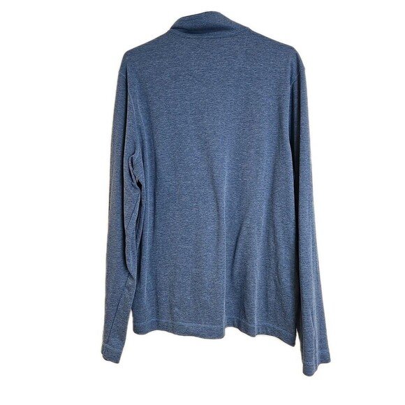 MICHAEL KORS Quarter-Zip Pullover Sweater Blue Men's Size L - Picture 3 of 9